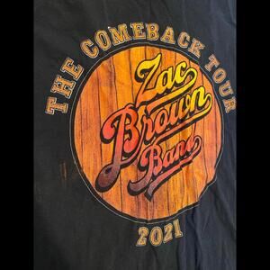 Zac brown band concert t-shirt tour large comeback 2021c